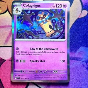 cofagrigus (083/191) - holo rare — pokémon: surging sparks